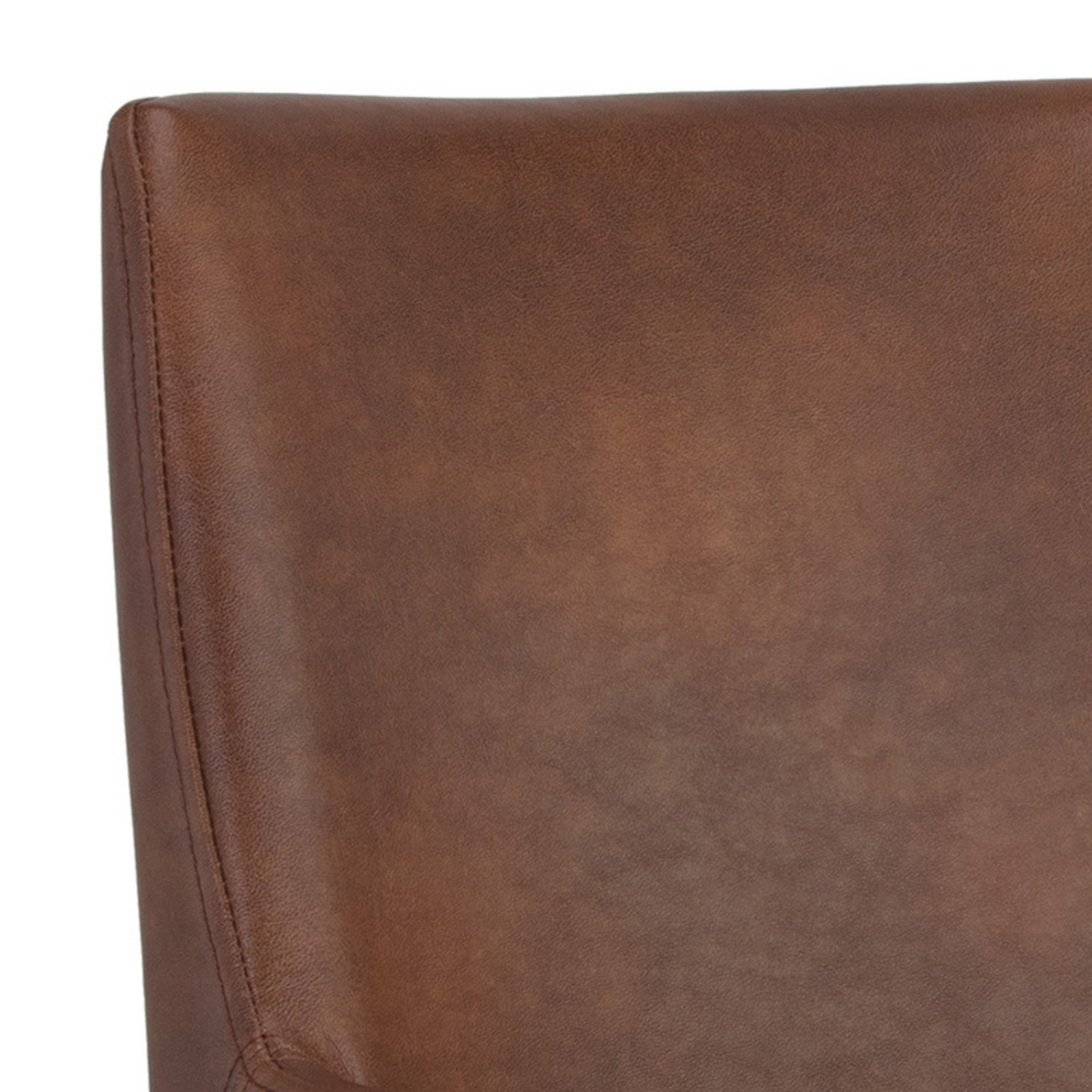 Classic Leather Dining Chair with Upholstered