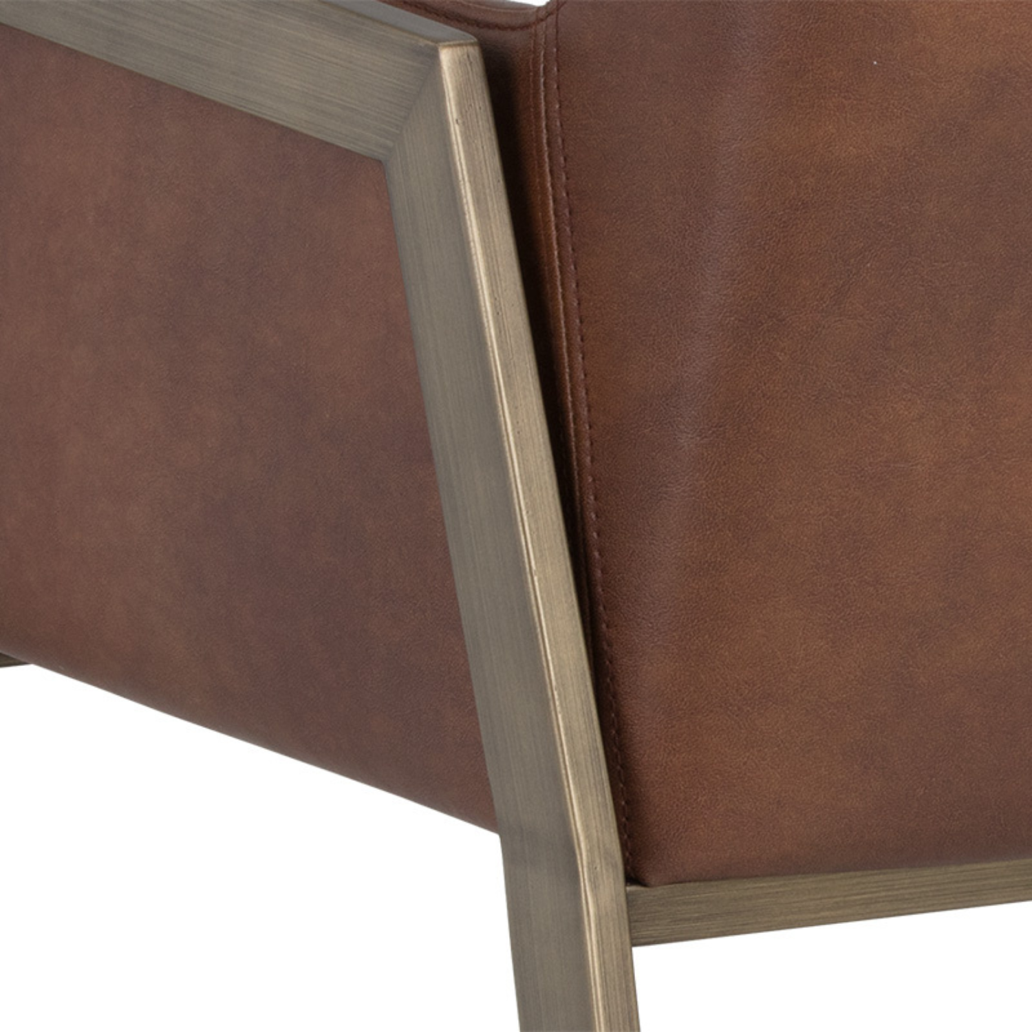 Classic Leather Dining Chair with Upholstered