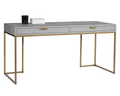 Modern Leather Desk with Storage - Office