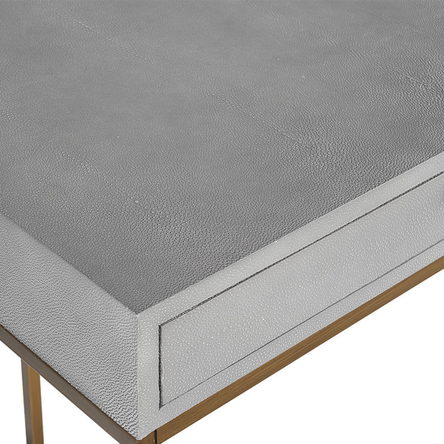 Modern Leather Desk with Storage - Office