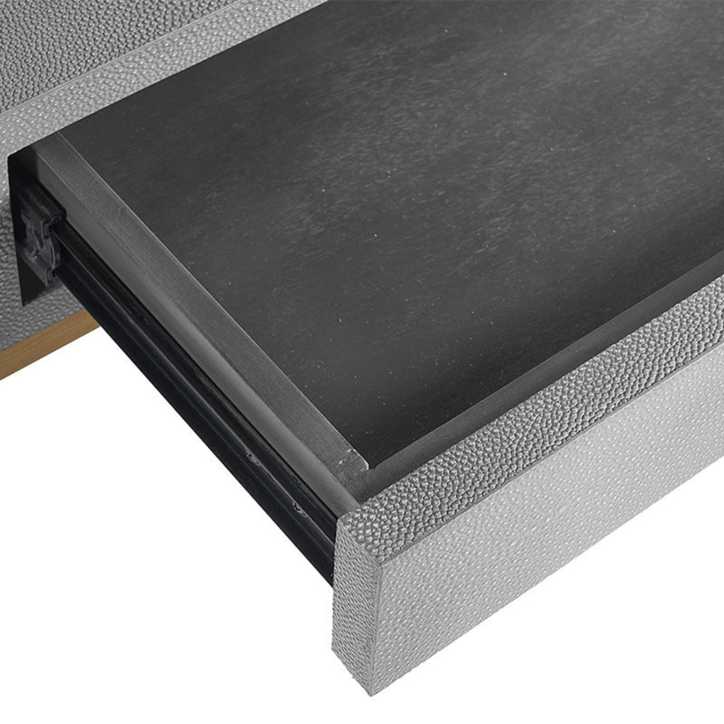 Modern Leather Desk with Storage - Office