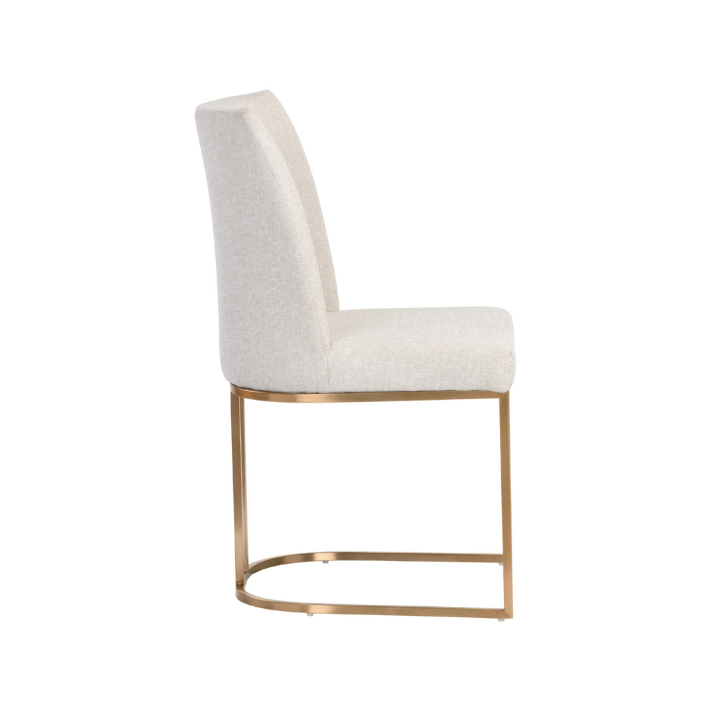 Industrial Steel Dining Chair with Oval