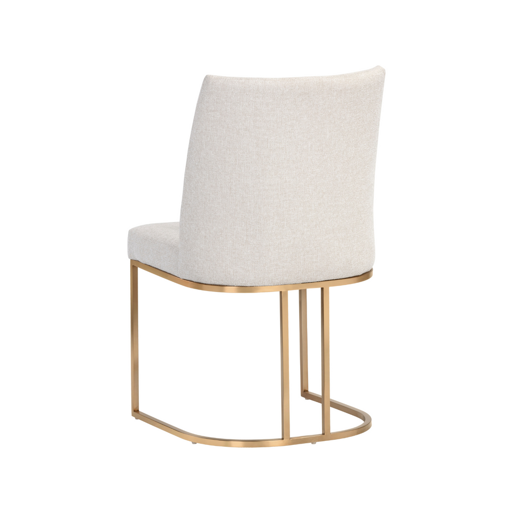 Industrial Steel Dining Chair with Oval