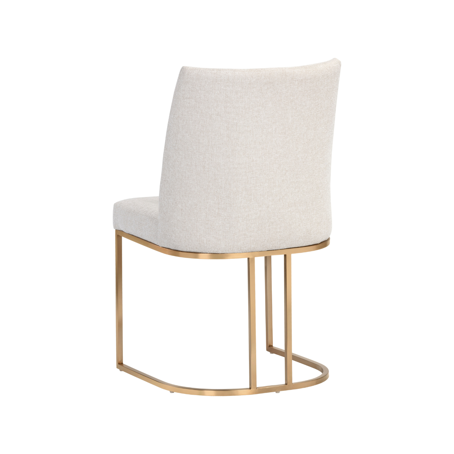 Industrial Steel Dining Chair with Oval