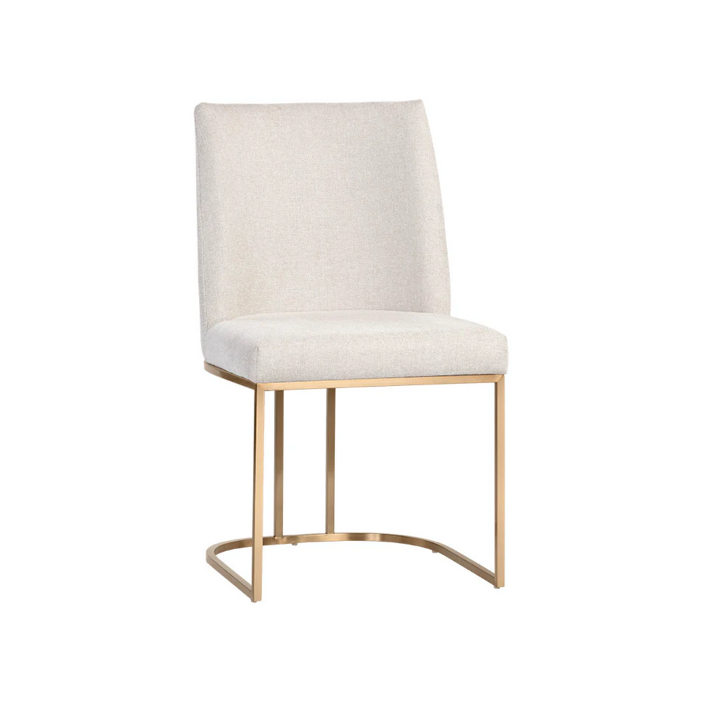 Industrial Steel Dining Chair with Oval