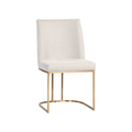 Industrial Steel Dining Chair with Oval