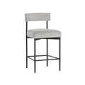 Modern Steel Bar/Counter Stool with Oval | Powder-Coated Finish