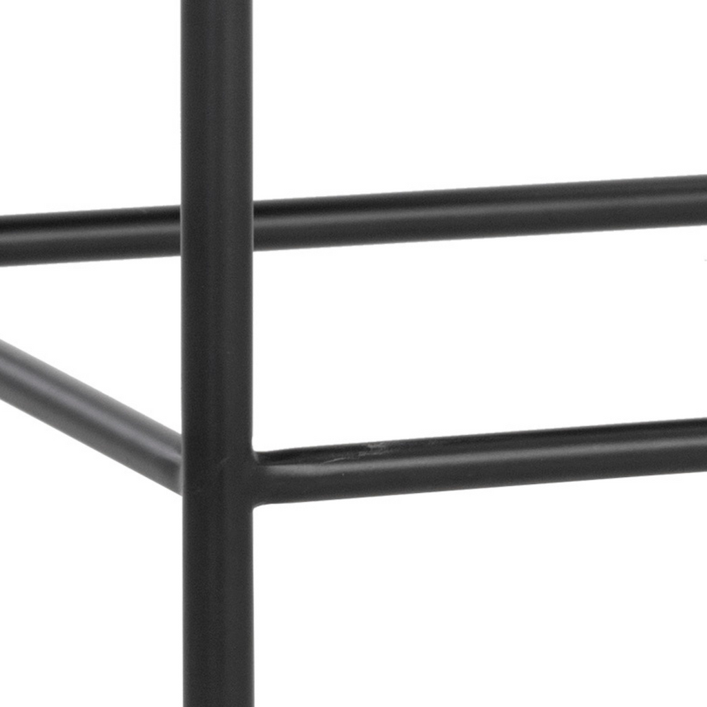 Modern Steel Bar/Counter Stool with Oval | Powder-Coated Finish