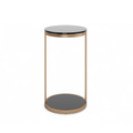 Modern Steel Side Table with Sculptural - Entryway