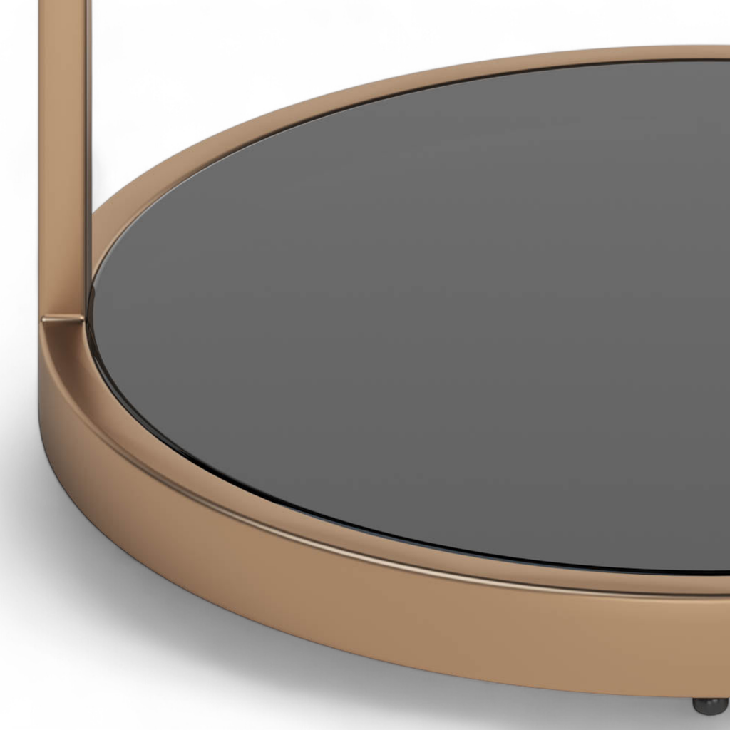Modern Steel Side Table with Sculptural - Entryway