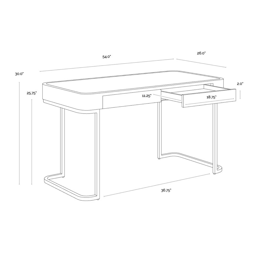Contemporary Oak Desk