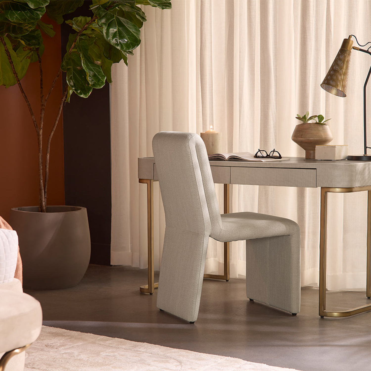 Contemporary Oak Desk