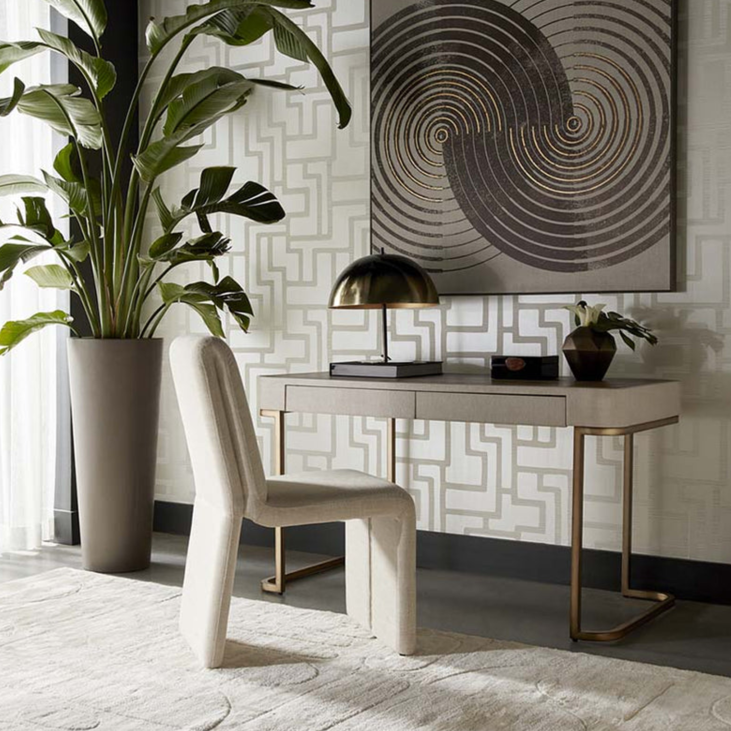 Contemporary Oak Desk