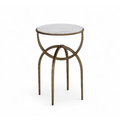 Modern Marble Side Table with Sculptural