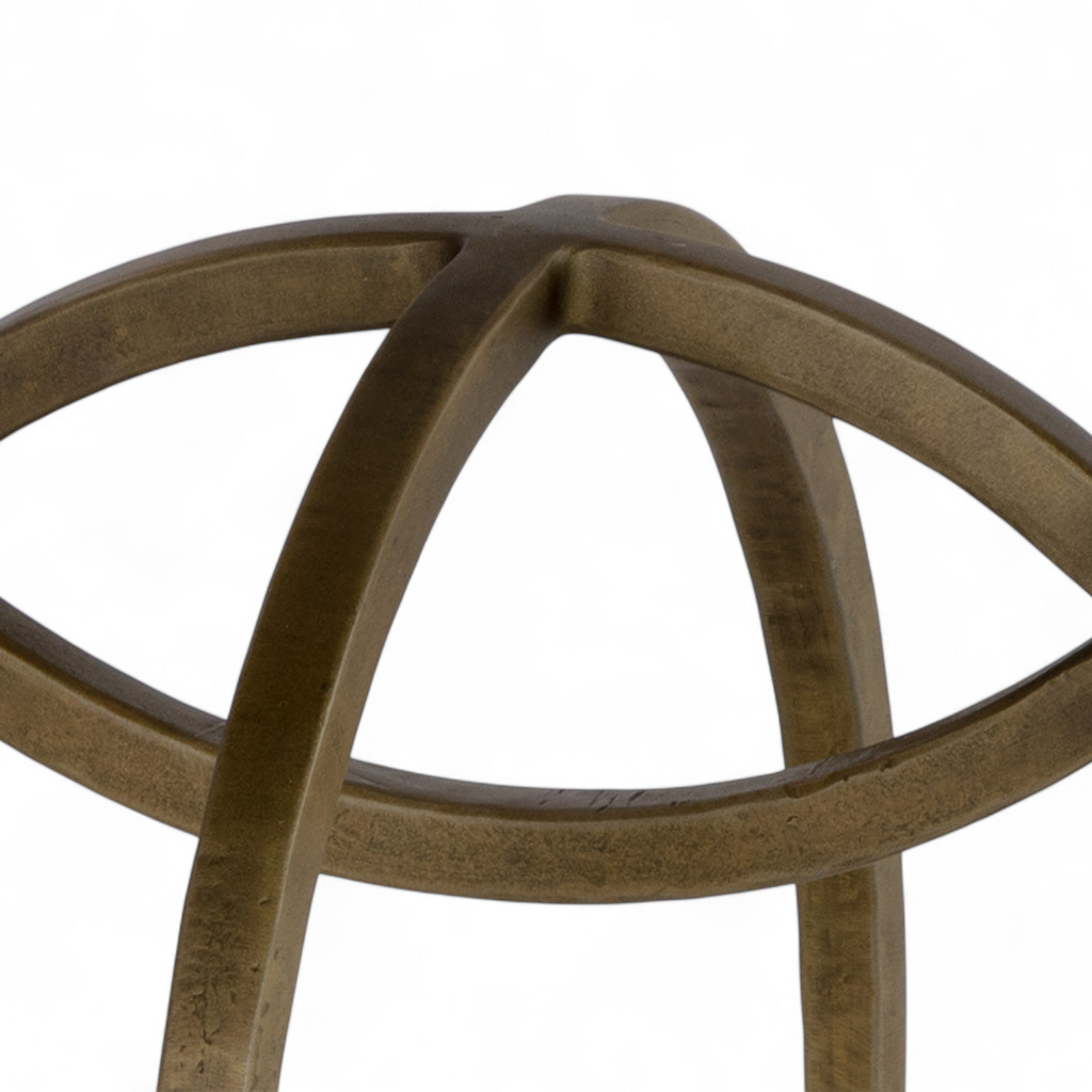 Modern Marble Side Table with Sculptural