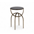 Modern Marble Side Table with Sculptural