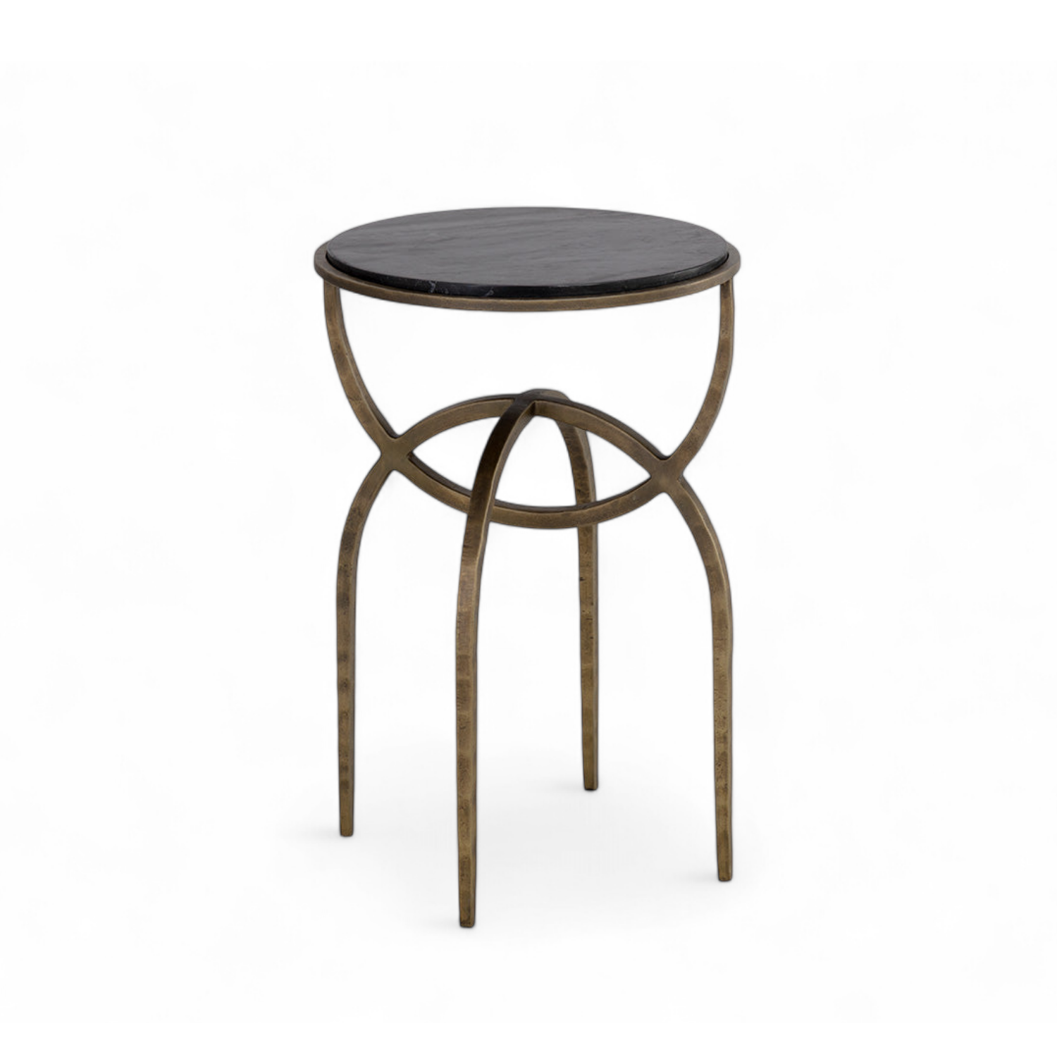 Modern Marble Side Table with Sculptural