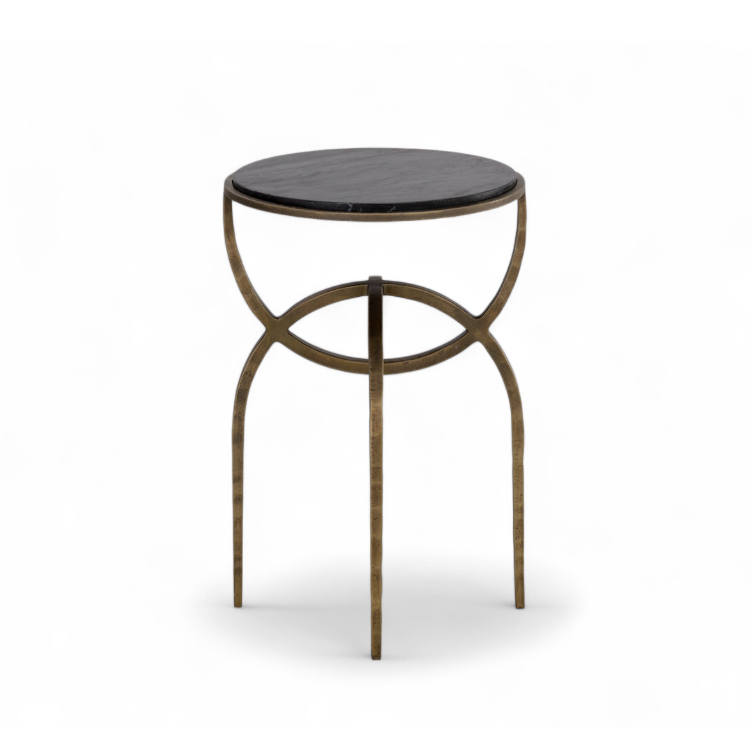 Modern Marble Side Table with Sculptural