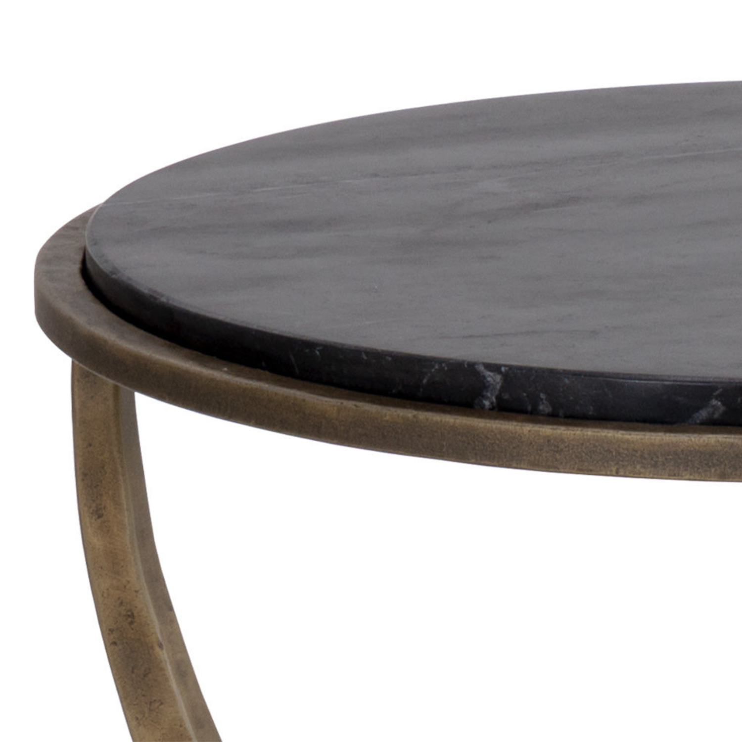 Modern Marble Side Table with Sculptural
