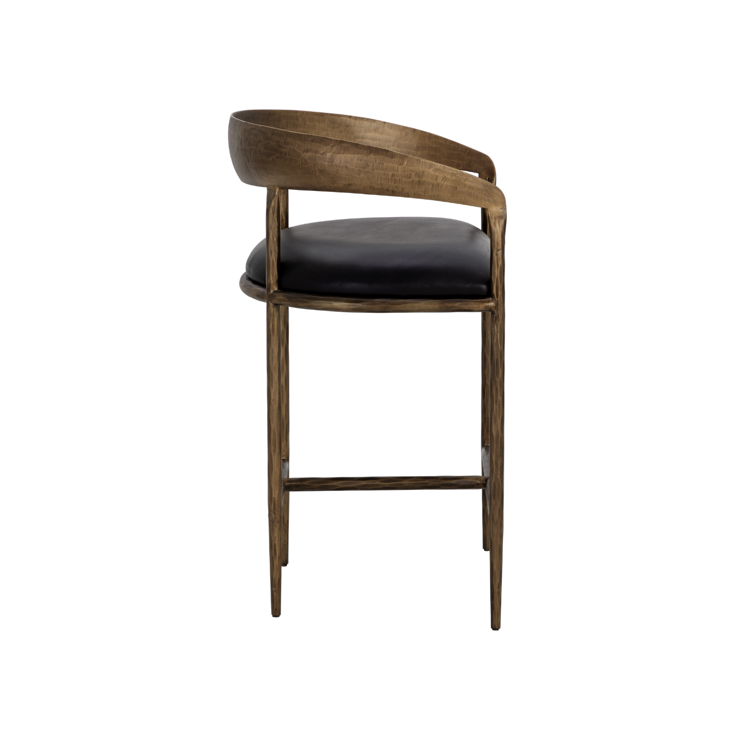 Classic Leather Bar/Counter Stool with Upholstered