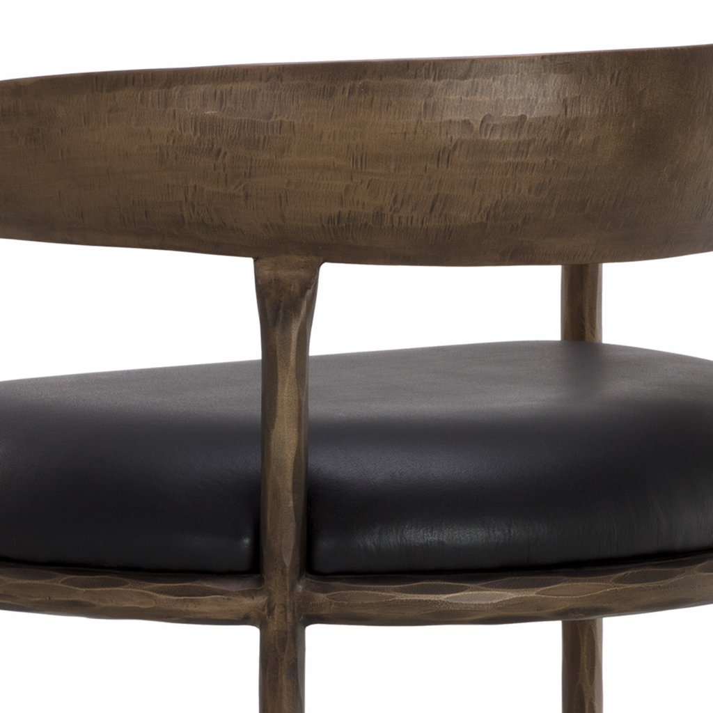 Classic Leather Bar/Counter Stool with Upholstered