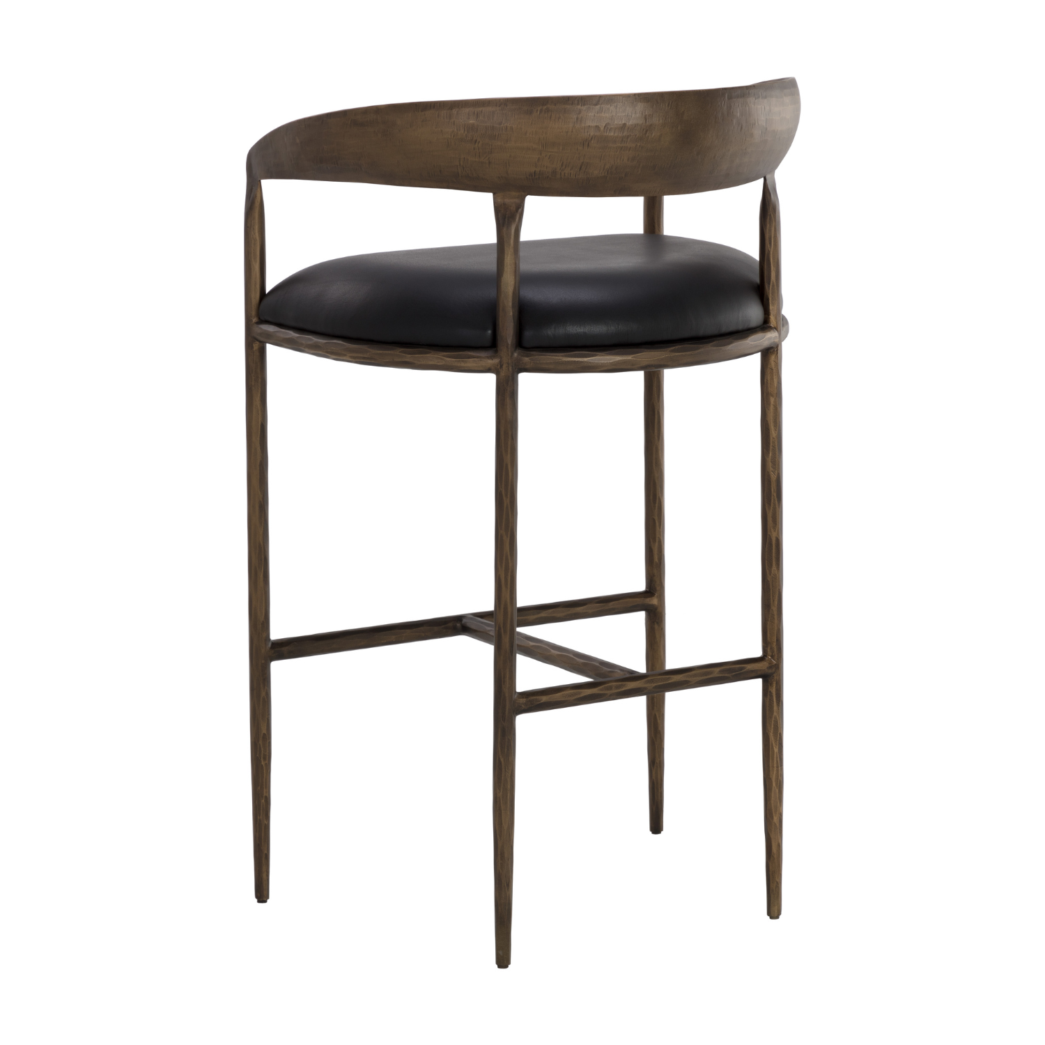 Classic Leather Bar/Counter Stool with Upholstered