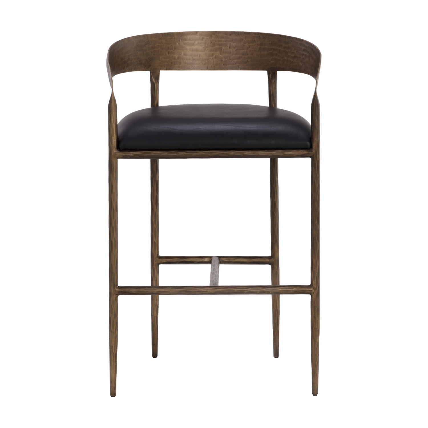 Classic Leather Bar/Counter Stool with Upholstered