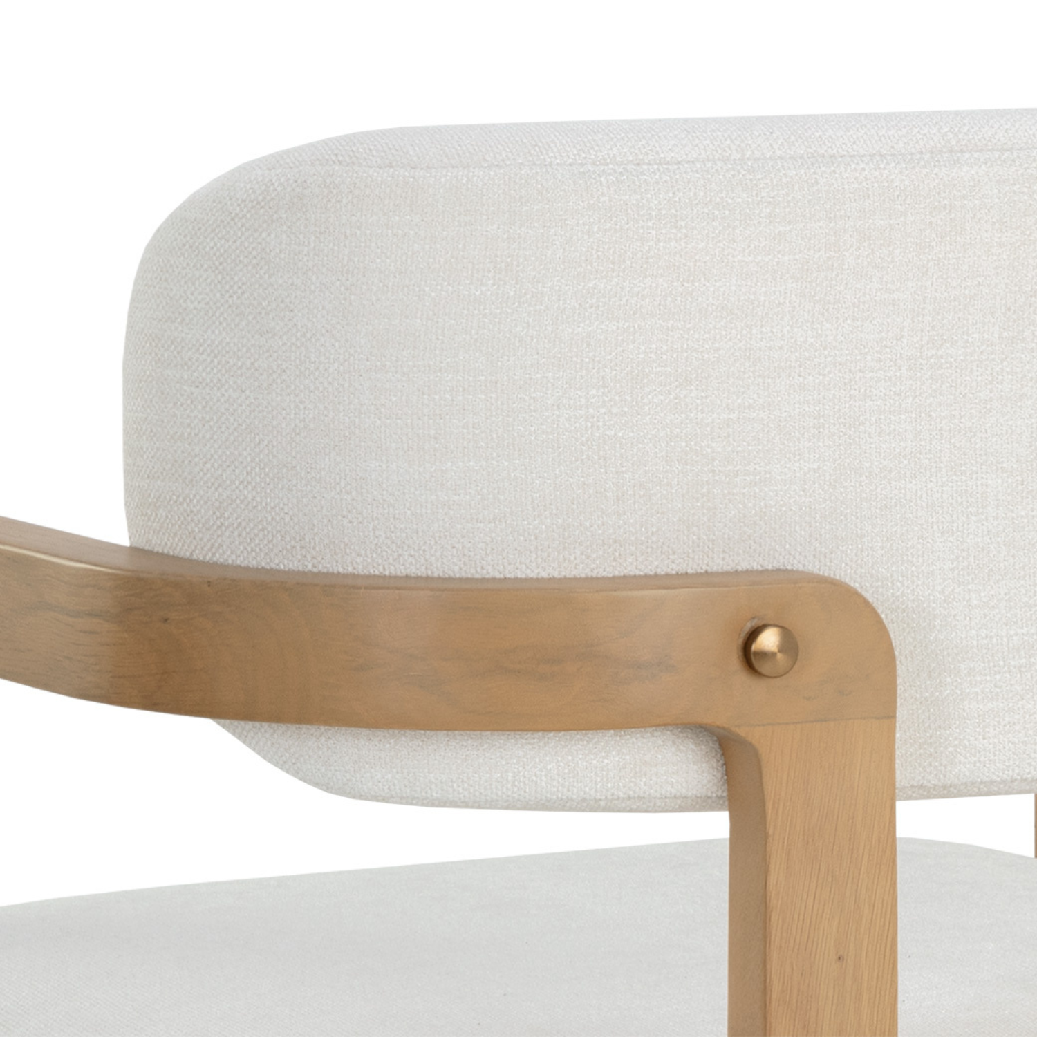 Organic Oak Dining Chair with Upholstered