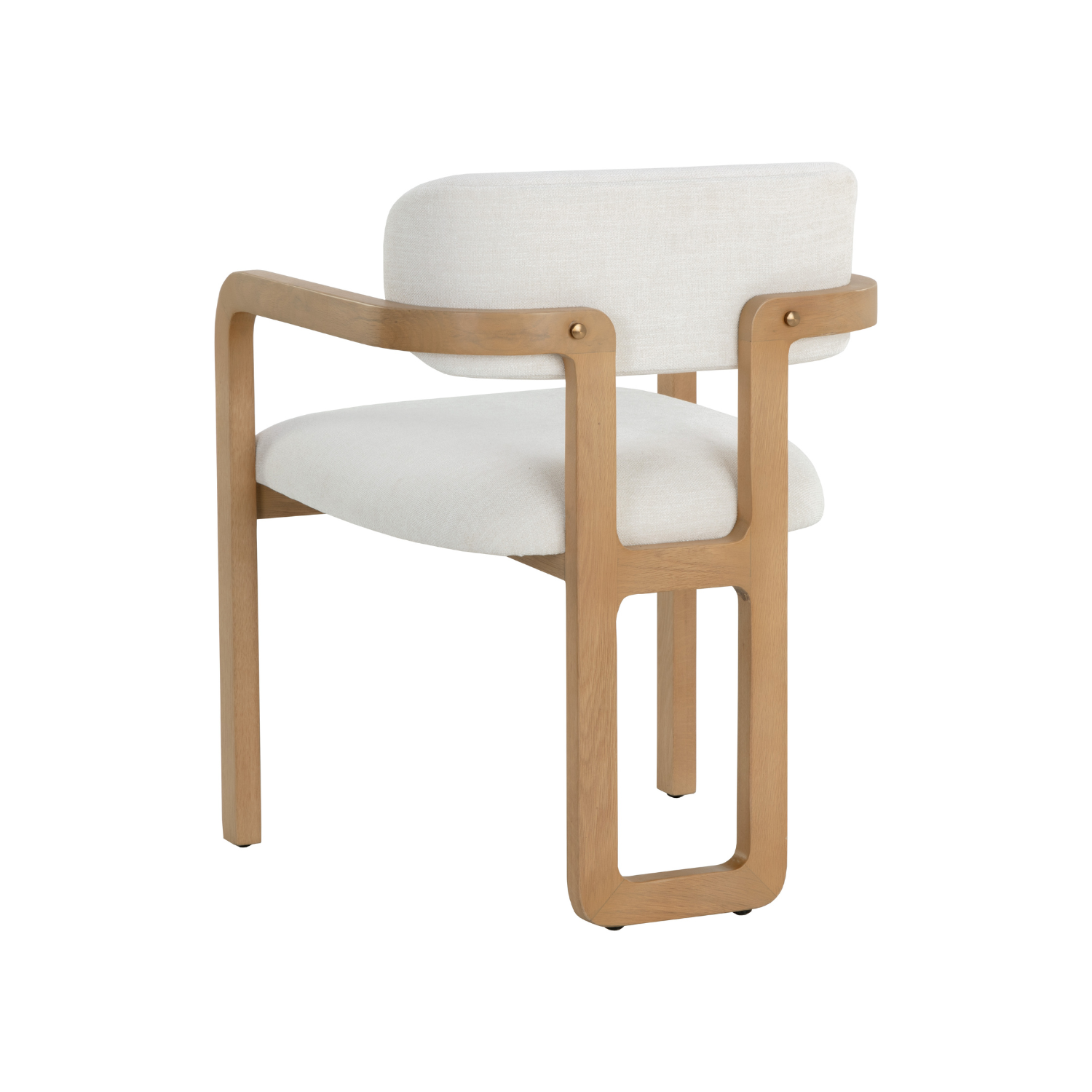 Organic Oak Dining Chair with Upholstered