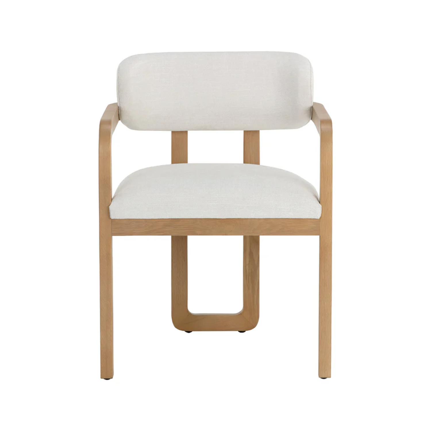 Organic Oak Dining Chair with Upholstered
