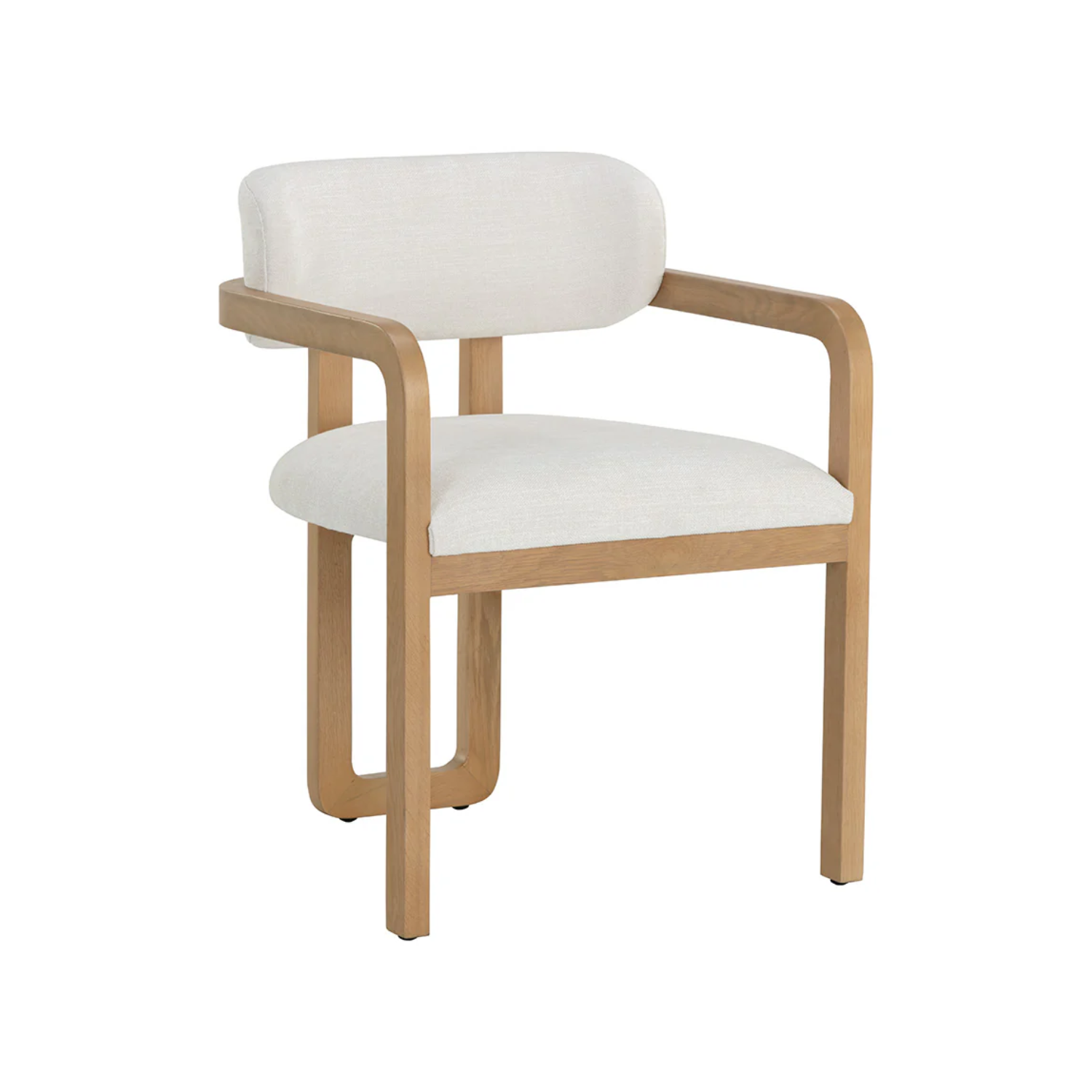 Organic Oak Dining Chair with Upholstered