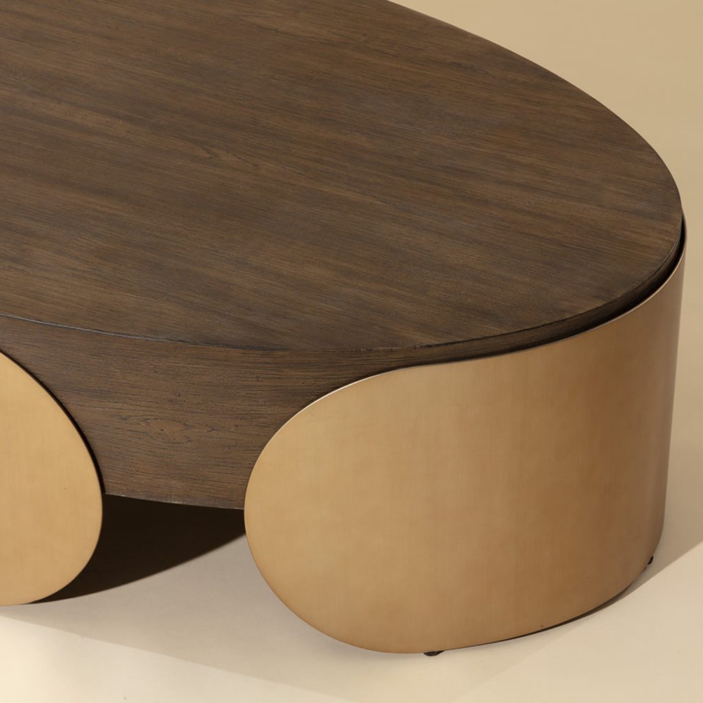 Table basse ronde sculpturale d'extérieur en béton fibré moderne avec finition thermolaquée