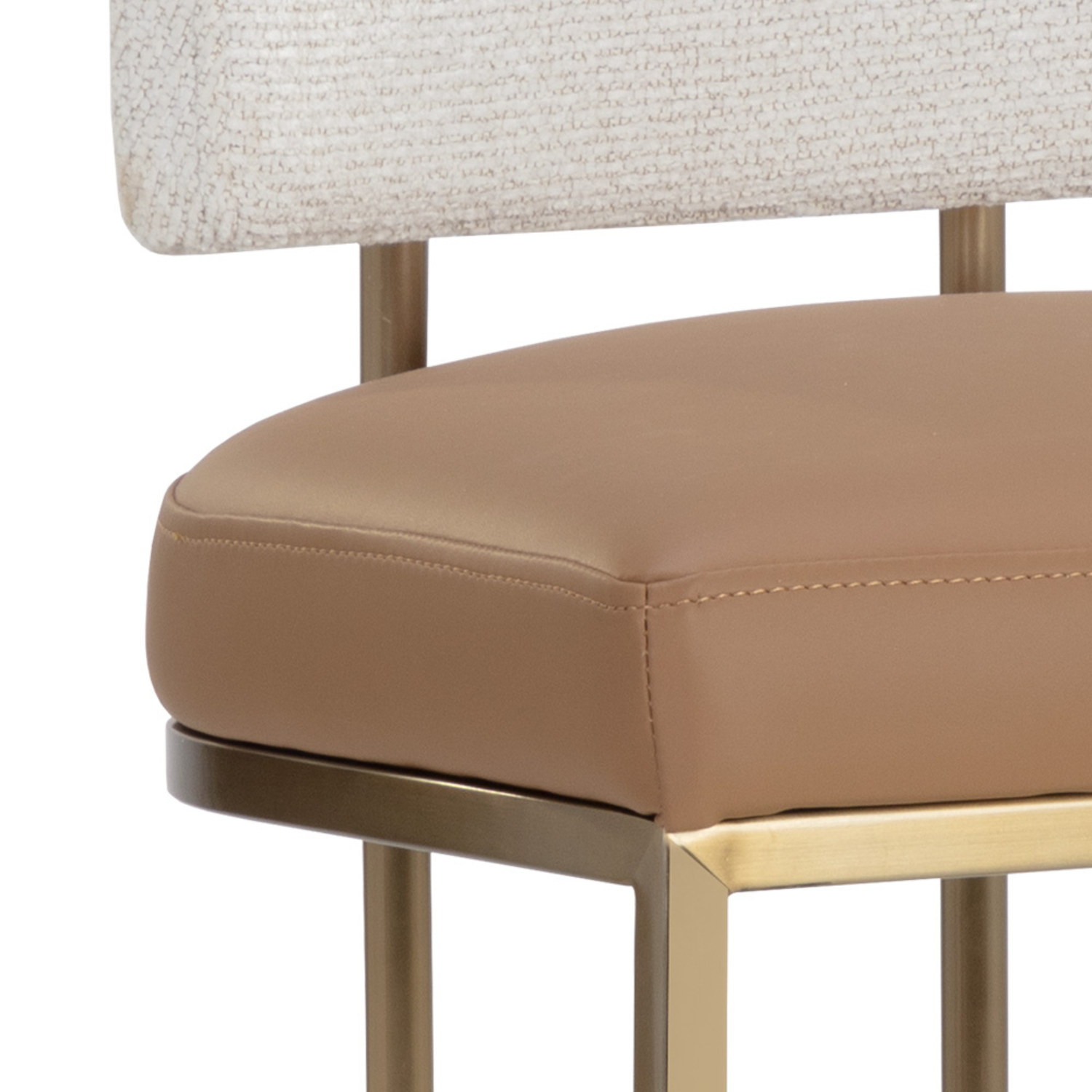 Classic Leather Bar/Counter Stool with Upholstered