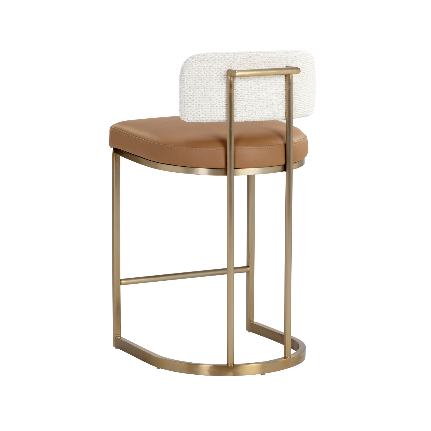 Classic Leather Bar/Counter Stool with Upholstered