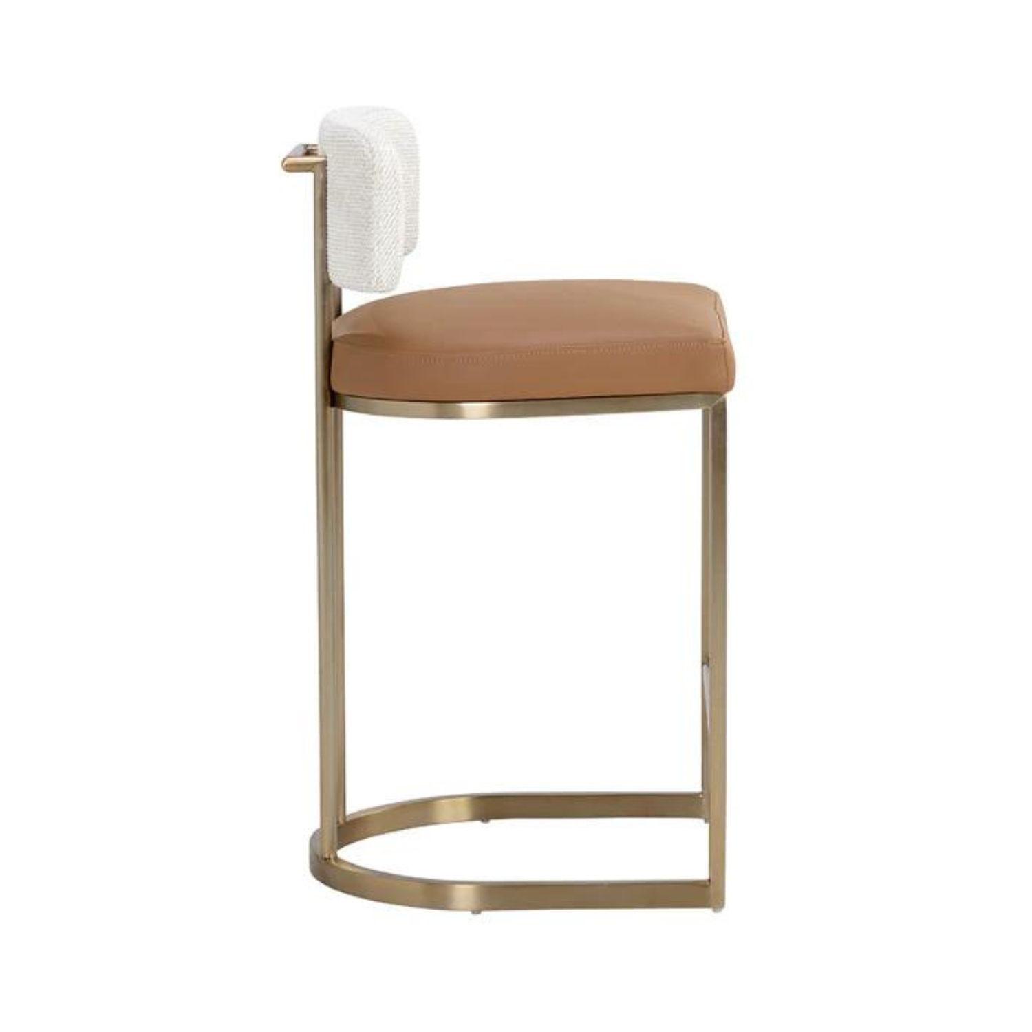 Classic Leather Bar/Counter Stool with Upholstered