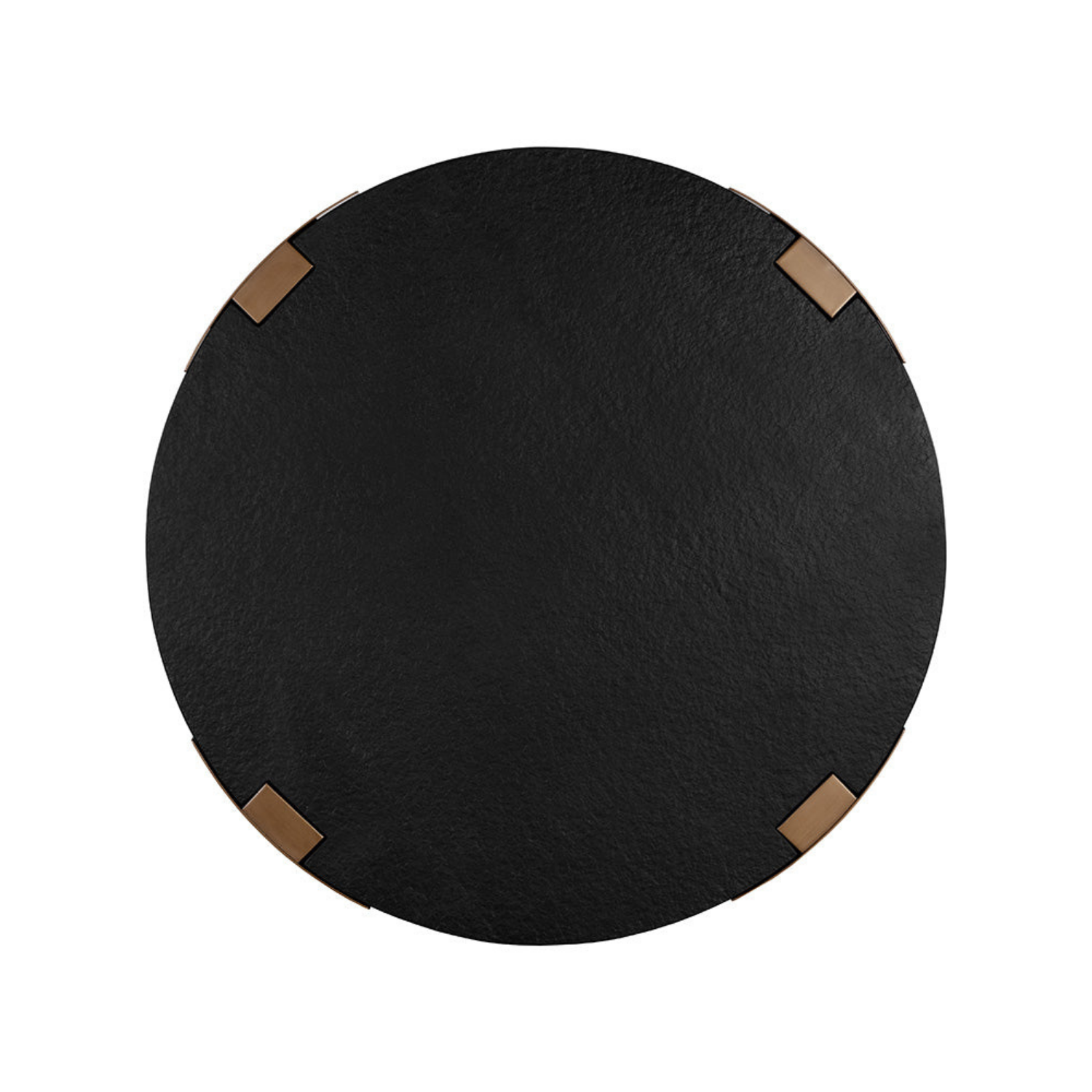 Modern Concrete Coffee Table with Sculptural, Round