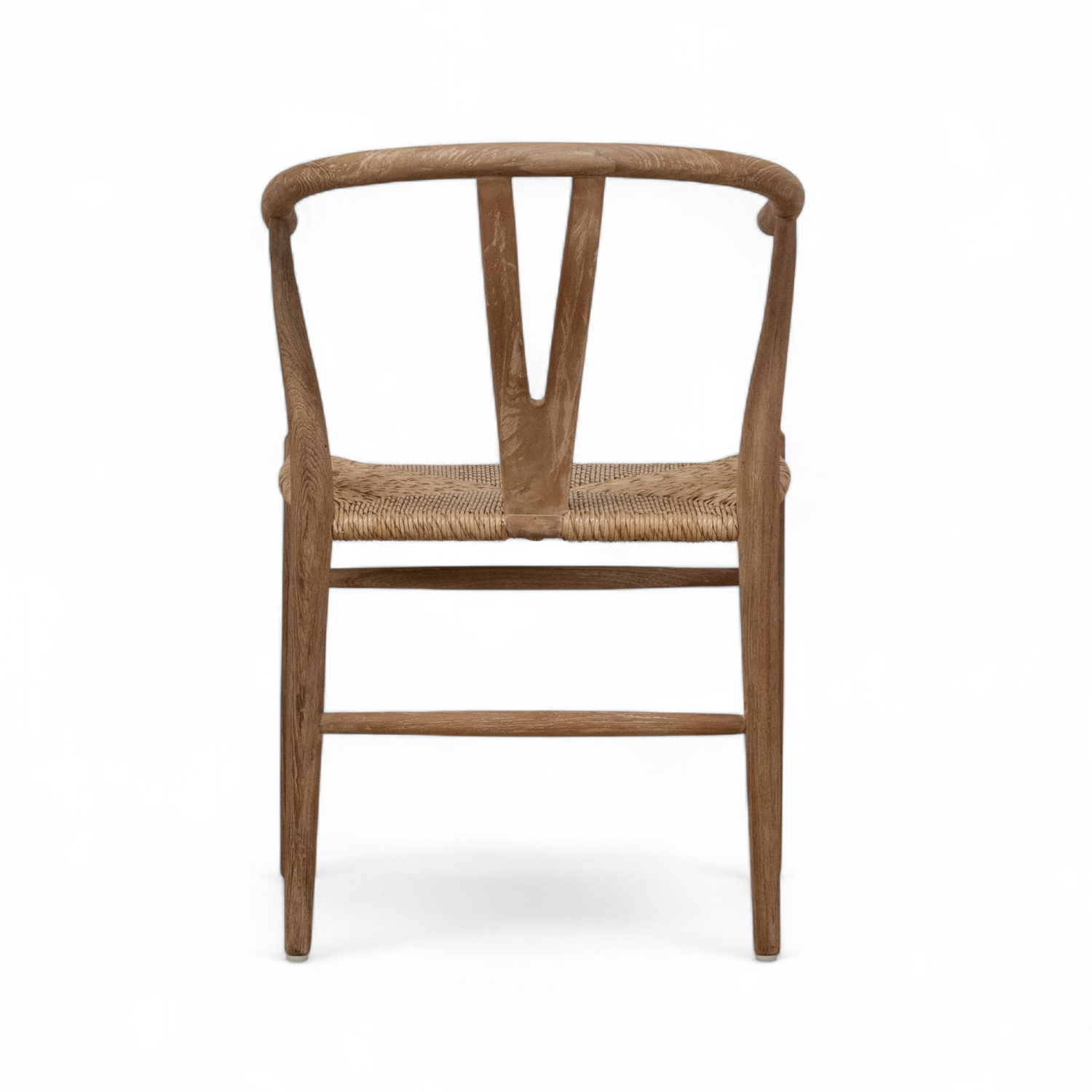 Mid-Century Teak Dining Chair with Sculptural, Woven - Patio