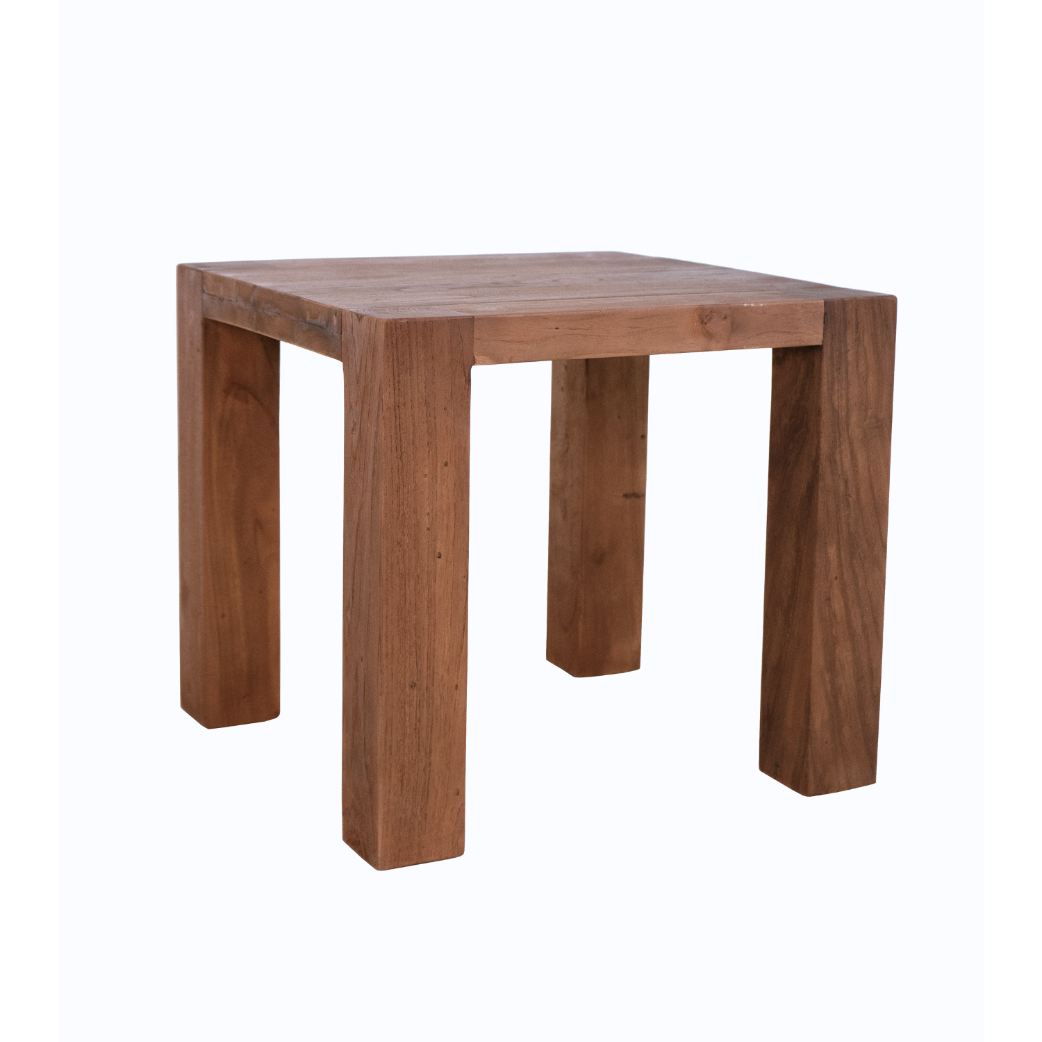 Modern Solid Wood Side Table with Reclaimed