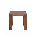 Table d'appoint moderne en bois massif avec plateau en bois de récupération