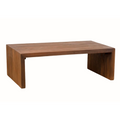 Table basse rectangulaire rustique en teck