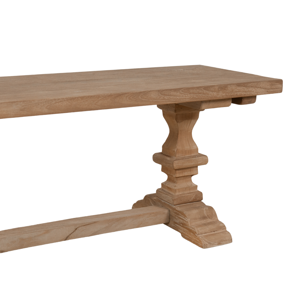 Rustic Teak Dining Bench with Reclaimed - Dining Room | 96"