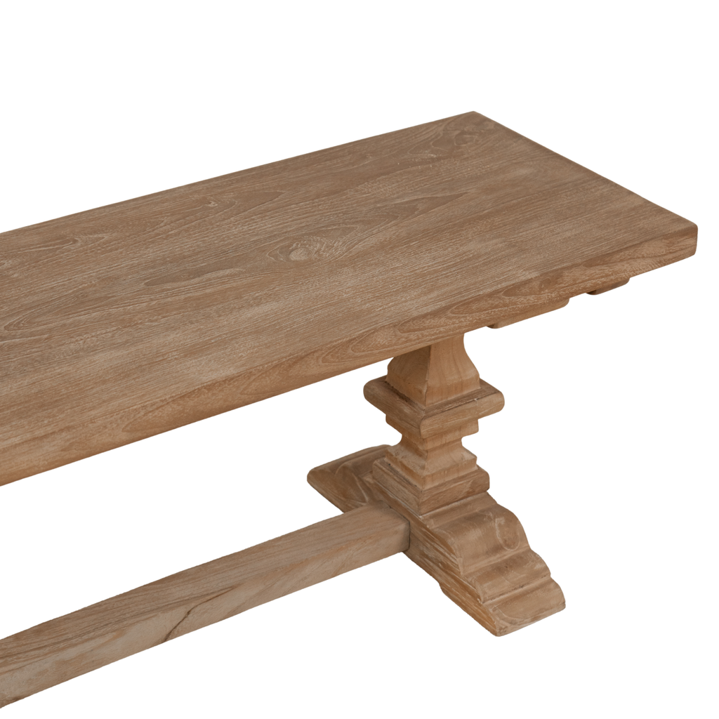 Rustic Teak Dining Bench with Reclaimed - Dining Room | 96"