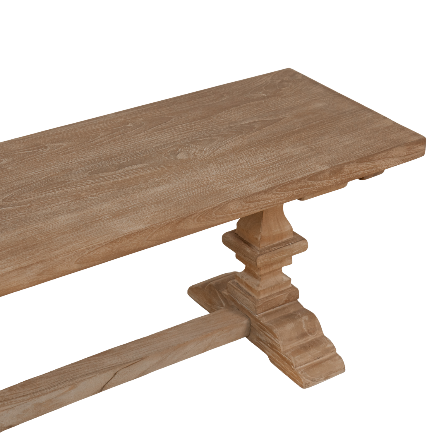 Rustic Teak Dining Bench with Reclaimed - Dining Room | 96"