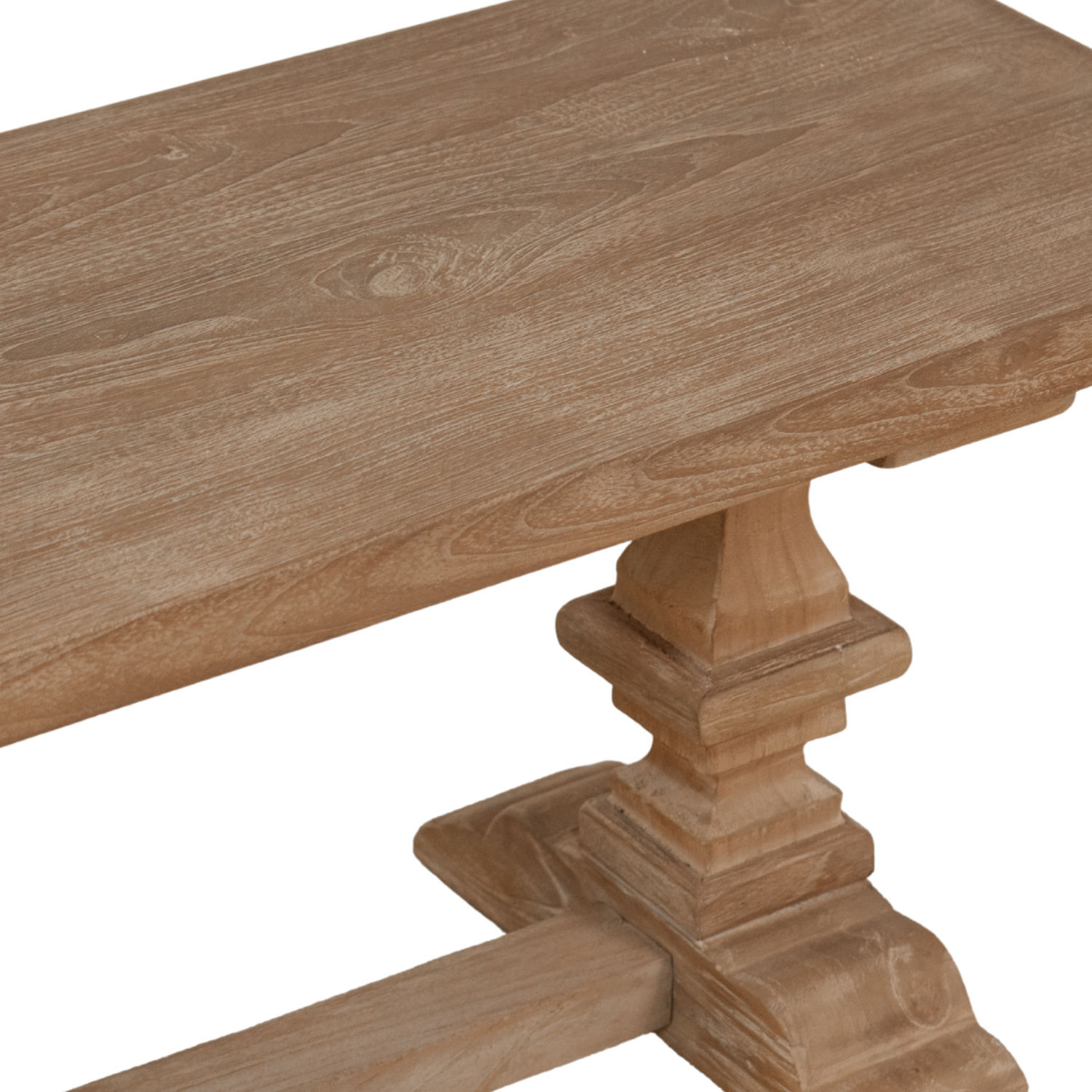 Rustic Teak Dining Bench with Reclaimed - Dining Room | 96"