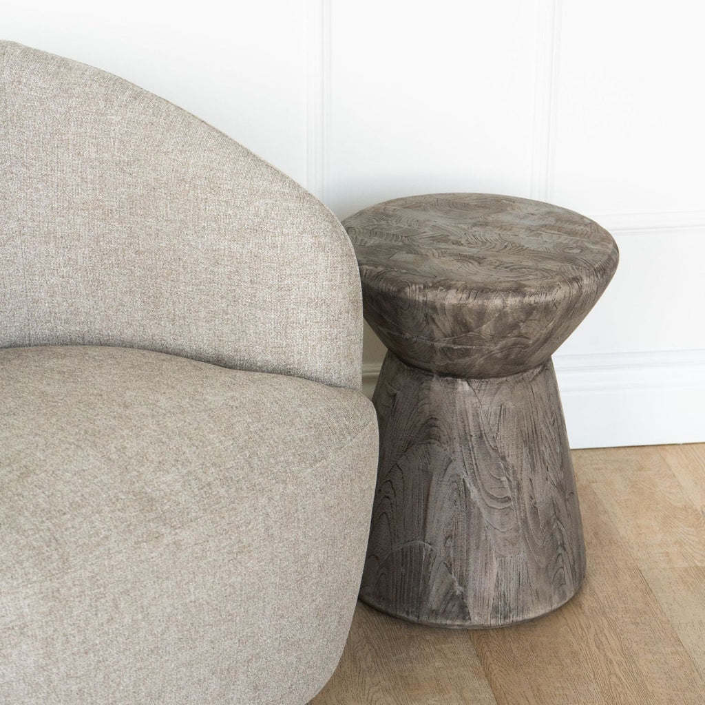Farmhouse Reclaimed Wood Side Table with Handcrafted, Reclaimed