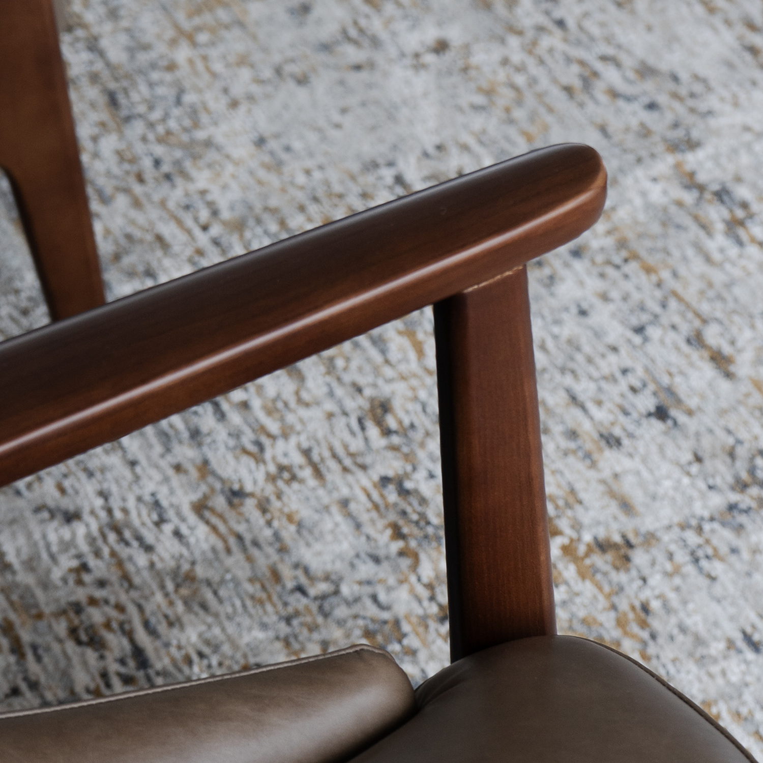 Mid-Century Leather Lounge Chair