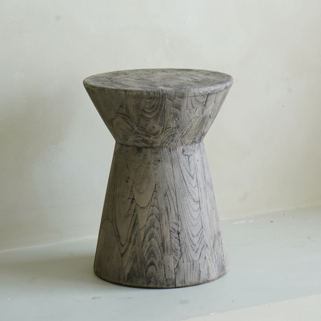 Farmhouse Reclaimed Wood Side Table with Handcrafted, Reclaimed