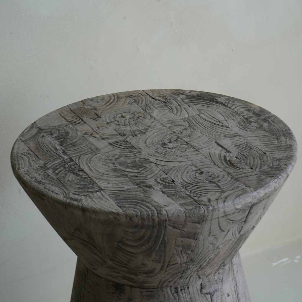 Farmhouse Reclaimed Wood Side Table with Handcrafted, Reclaimed