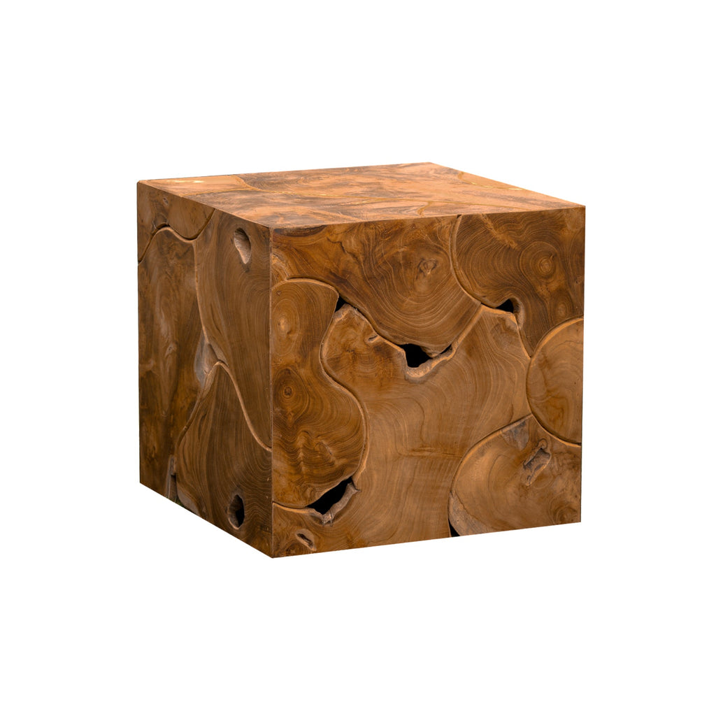 Rustic Teak Side Table - Outdoor
