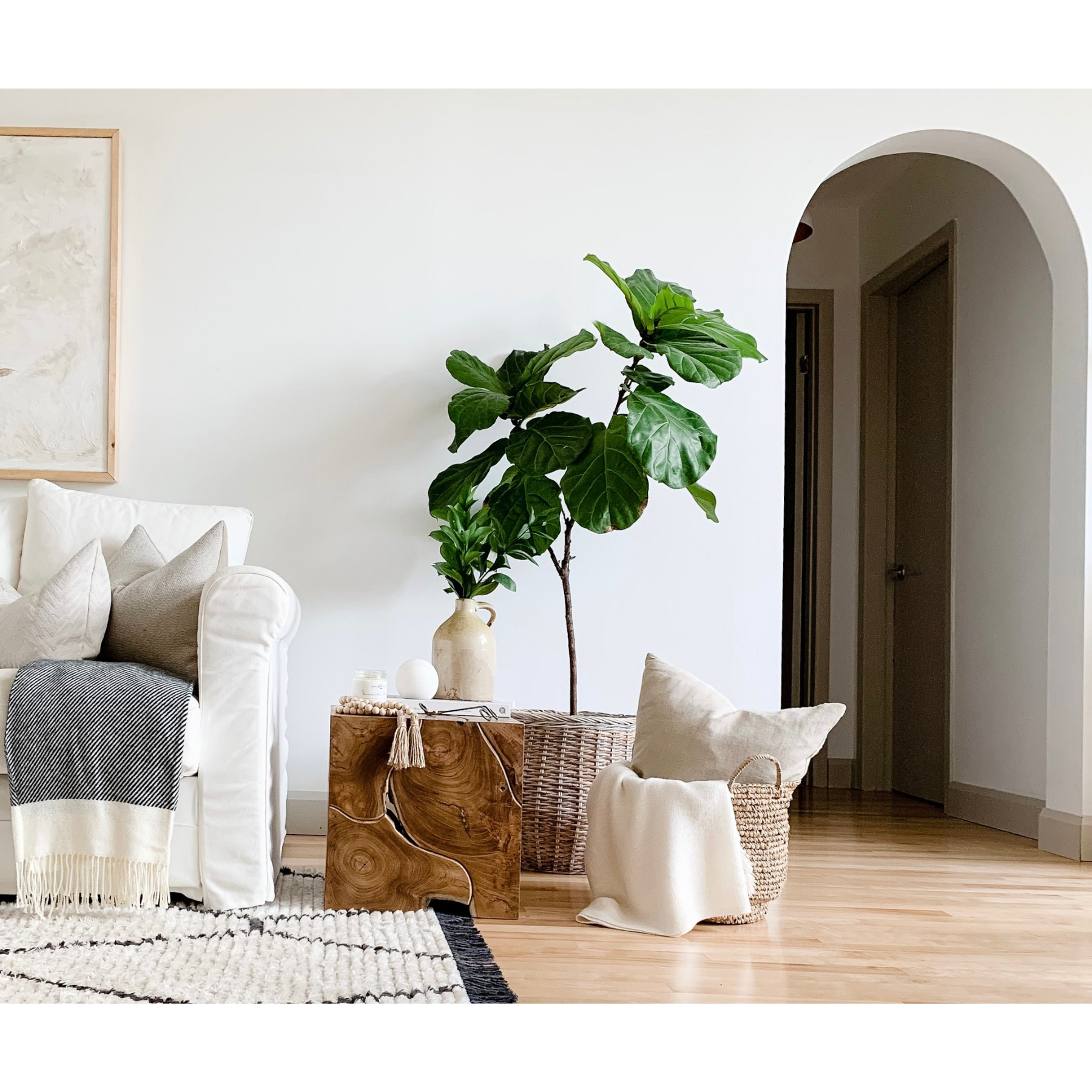 Rustic Teak Side Table - Outdoor